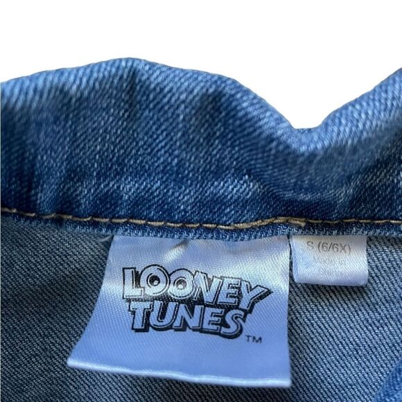 LOONEY TUNES Tweety Bird Jean Jacket Girl's Size Small - Picture 4 of 5